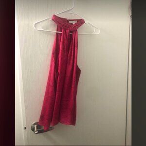 Joie Cedra Floral Fuchsia Halter Top Sz L